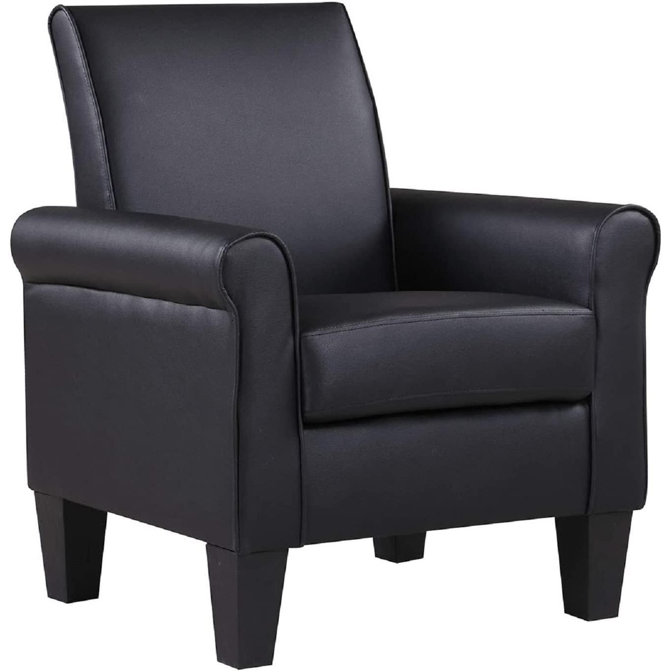 Black Accent Chair Modern Design For Living Room Furniture