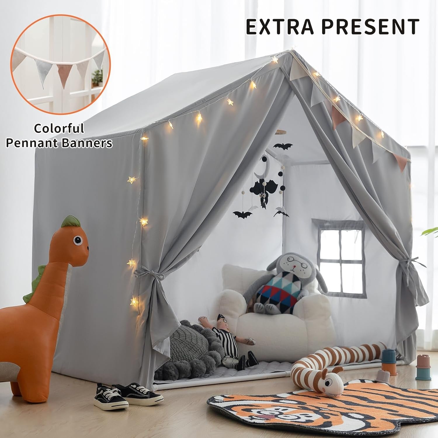 Grey Large Indoor Interlocking Tent Cushioning Mat
