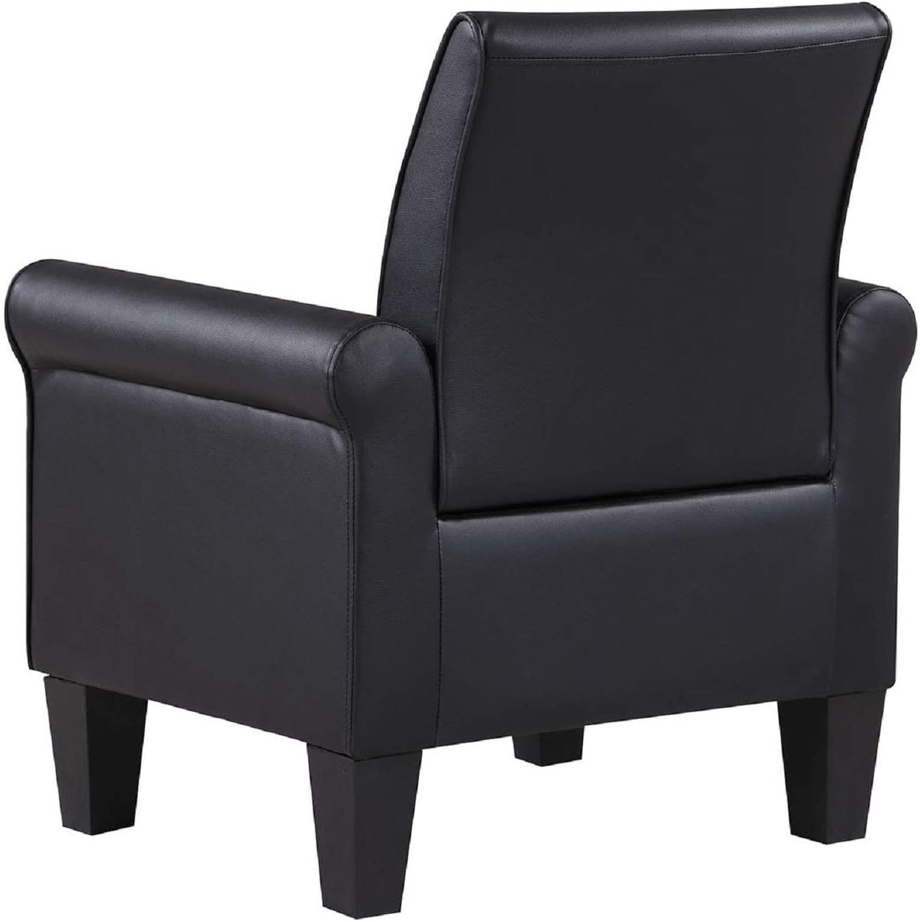 Black Accent Chair Modern Design For Living Room Furniture