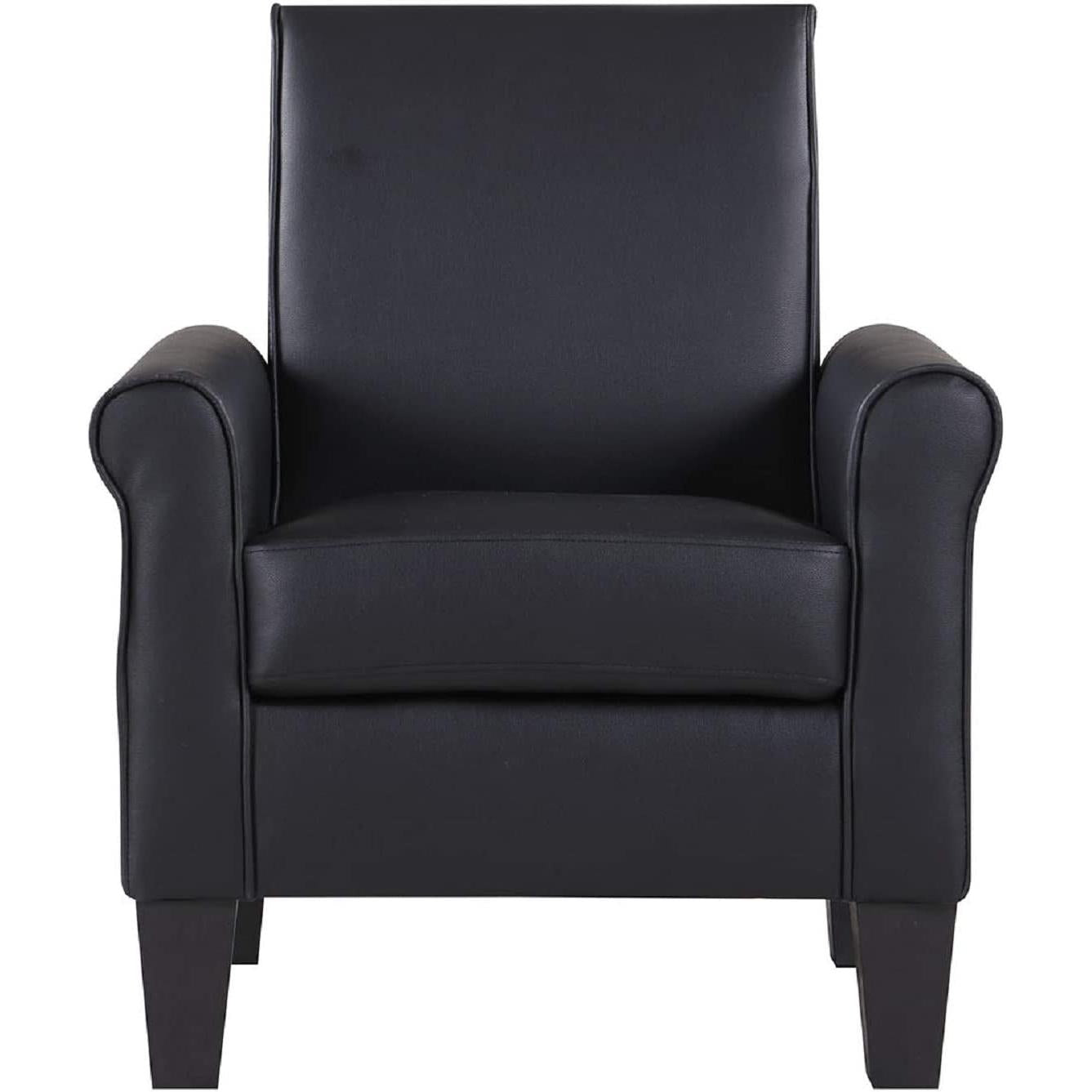 Black Accent Chair Modern Design For Living Room Furniture