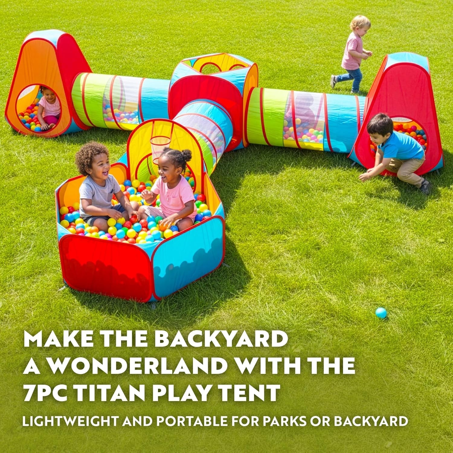 Seven Components Kids Play time Tent Ball Pit Bundle