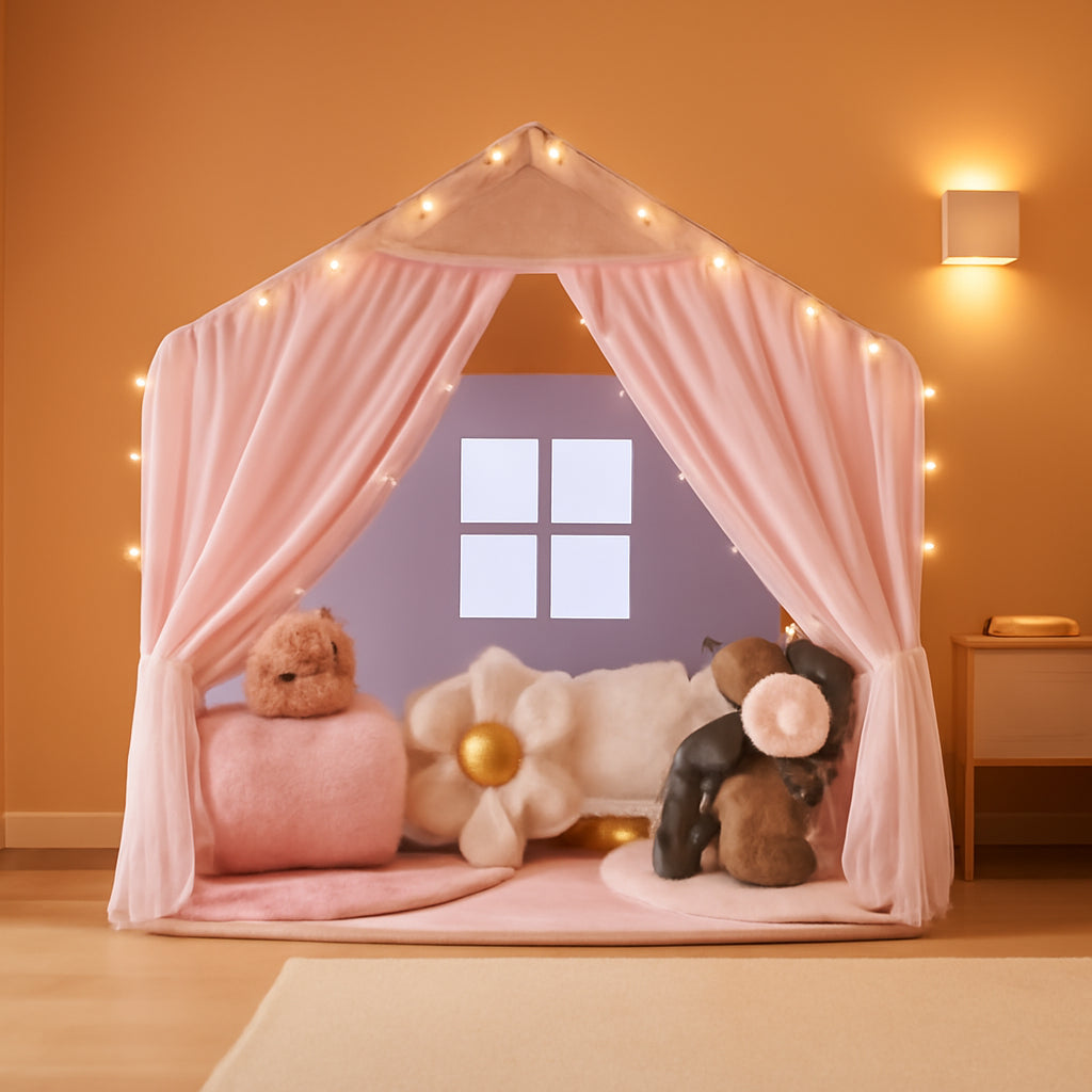 Pink Large Toddler Playhouse Fortress Castle Pro Tent