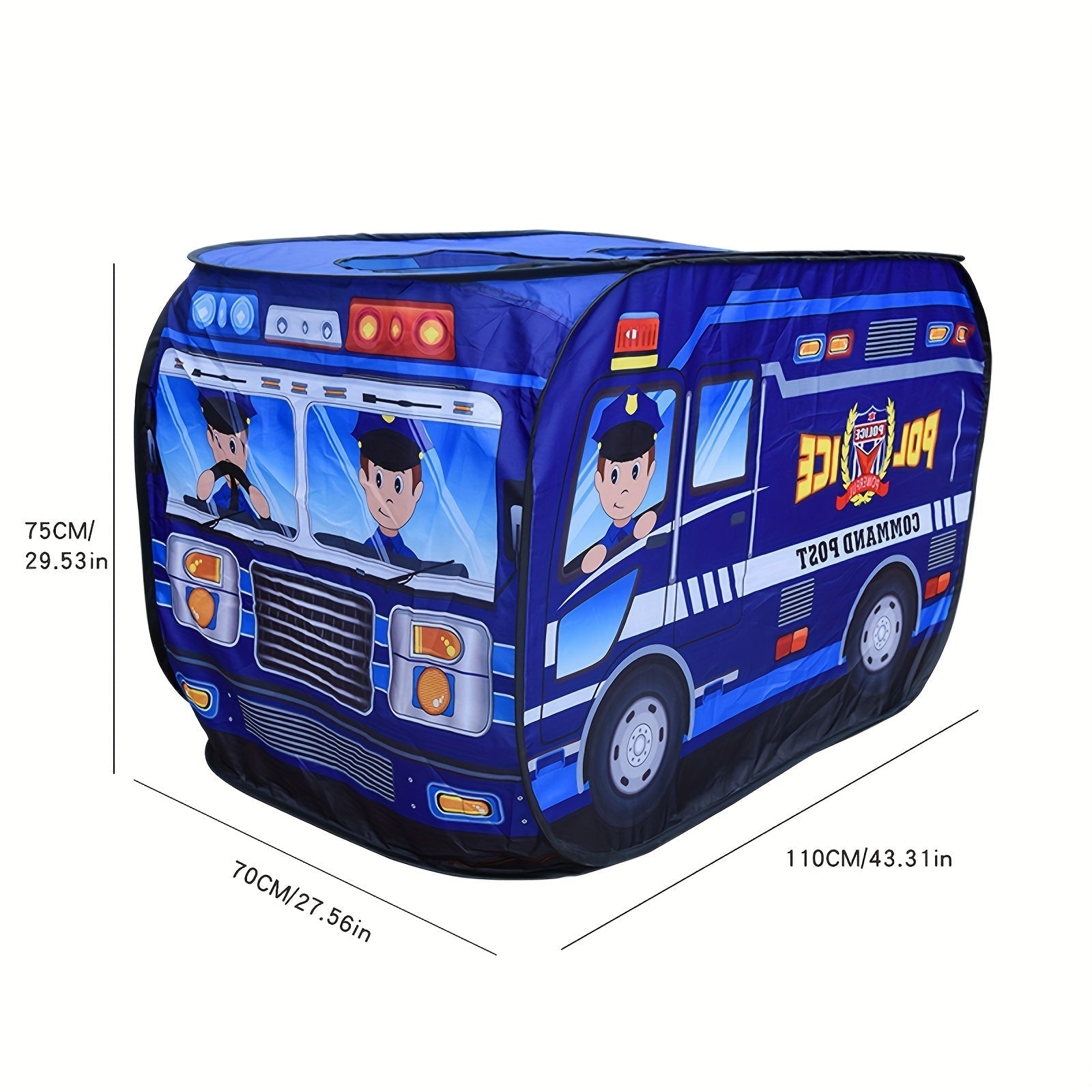 Police Car Play Tent with Sunroof