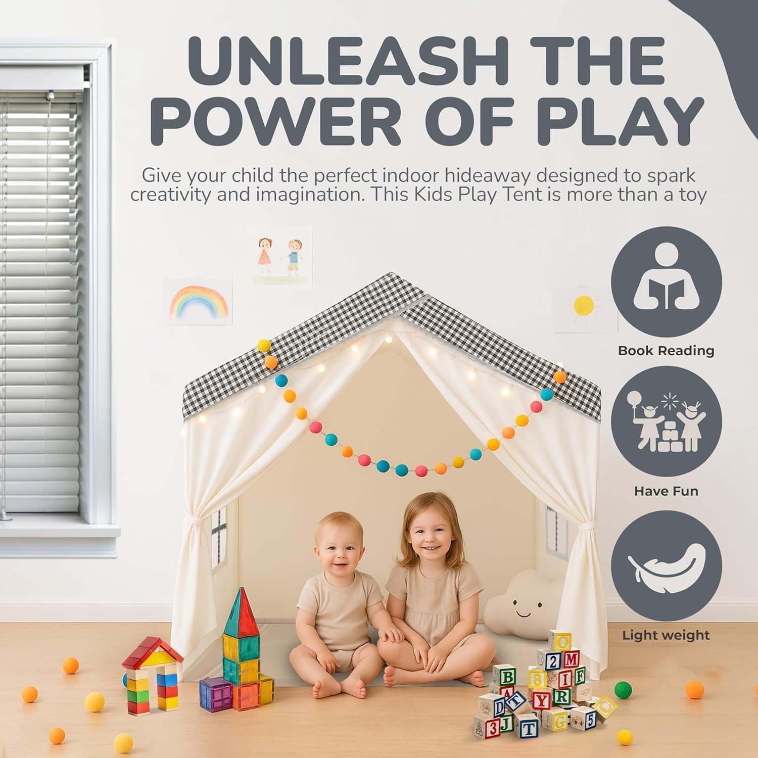 Large Kids All Weather Pro Indoor Outdoor Tent Storage