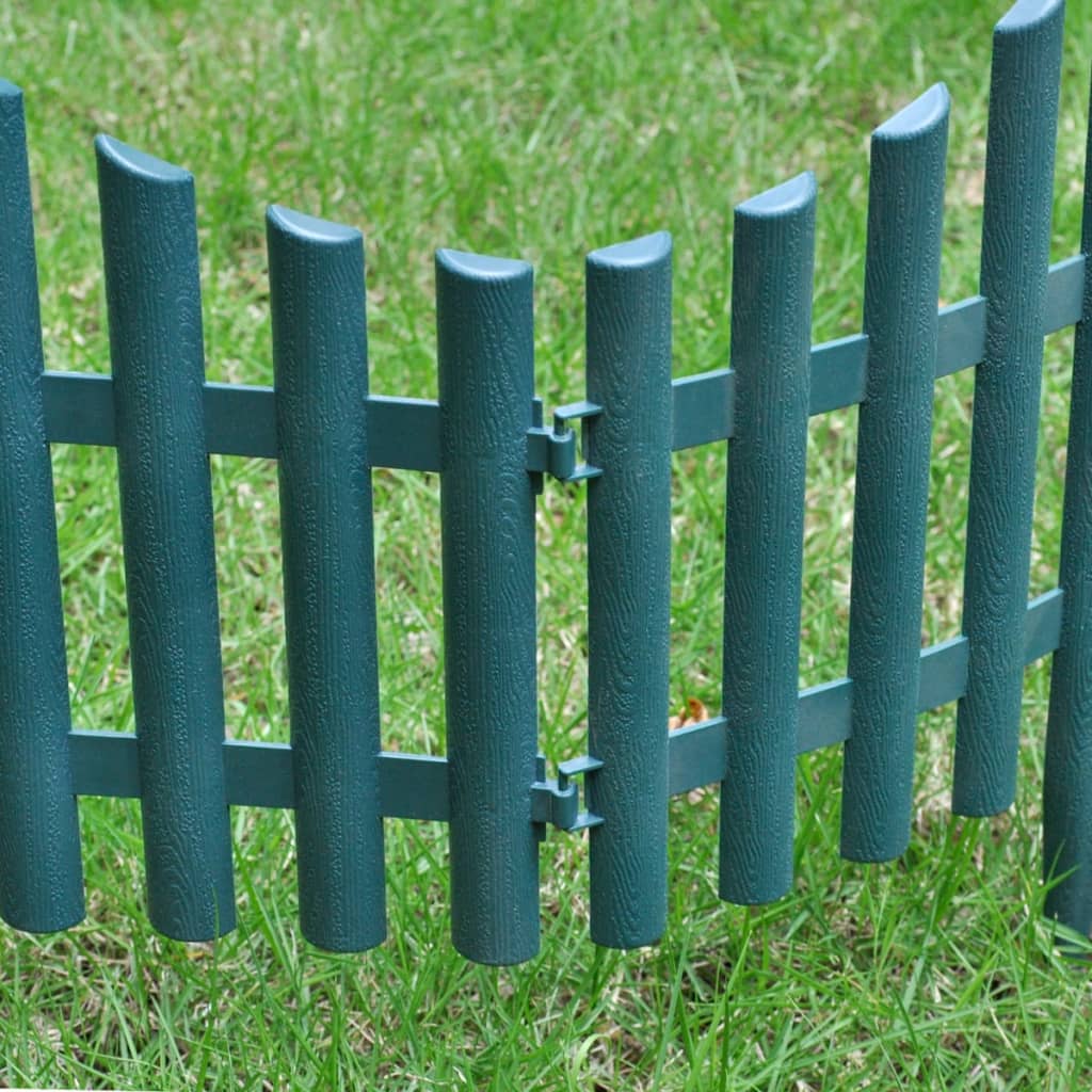 NNEVL 17 pcs Lawn Dividers 10 m Green
