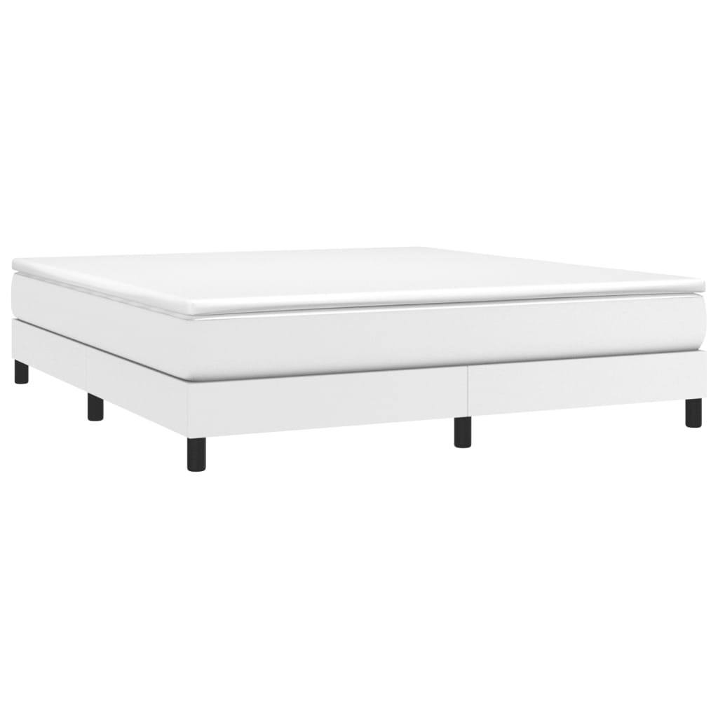 vidaXL Bed Frame Upholstered Mattress Foundation Bedroom Furniture Faux Leather