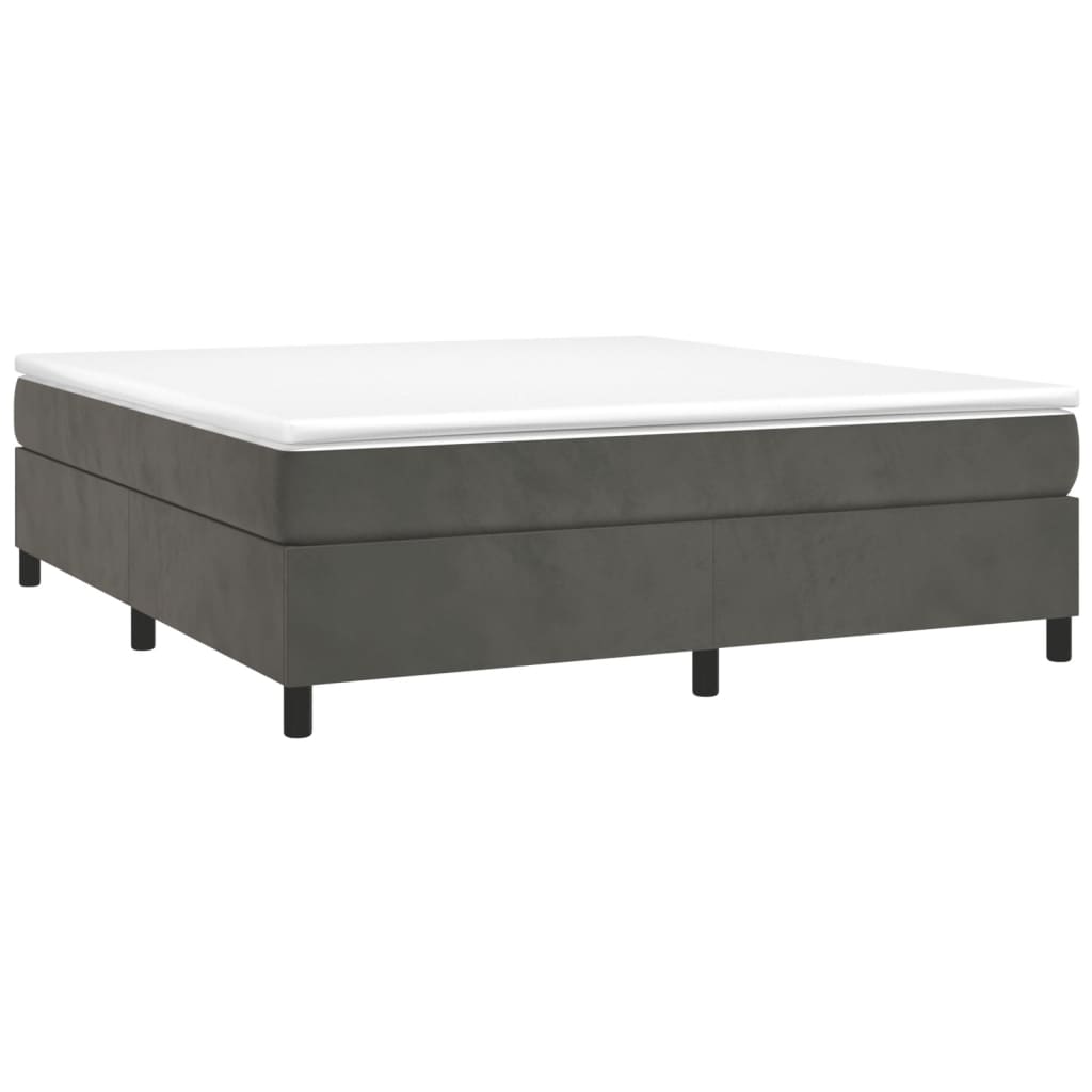 vidaXL Bed Frame Platform Bed Mattress Foundation Bedroom Furniture Velvet