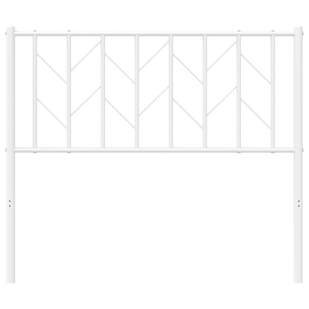 vidaXL Metal Headboard Metal Construction Bedroom Furniture with Back Support