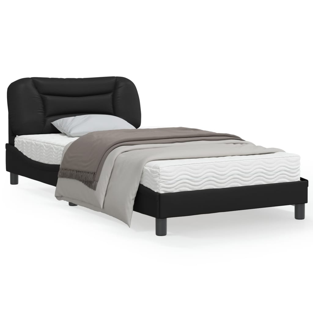 vidaXL Bed Frame with Headboard Mattress Foundation Furniture Faux Leather