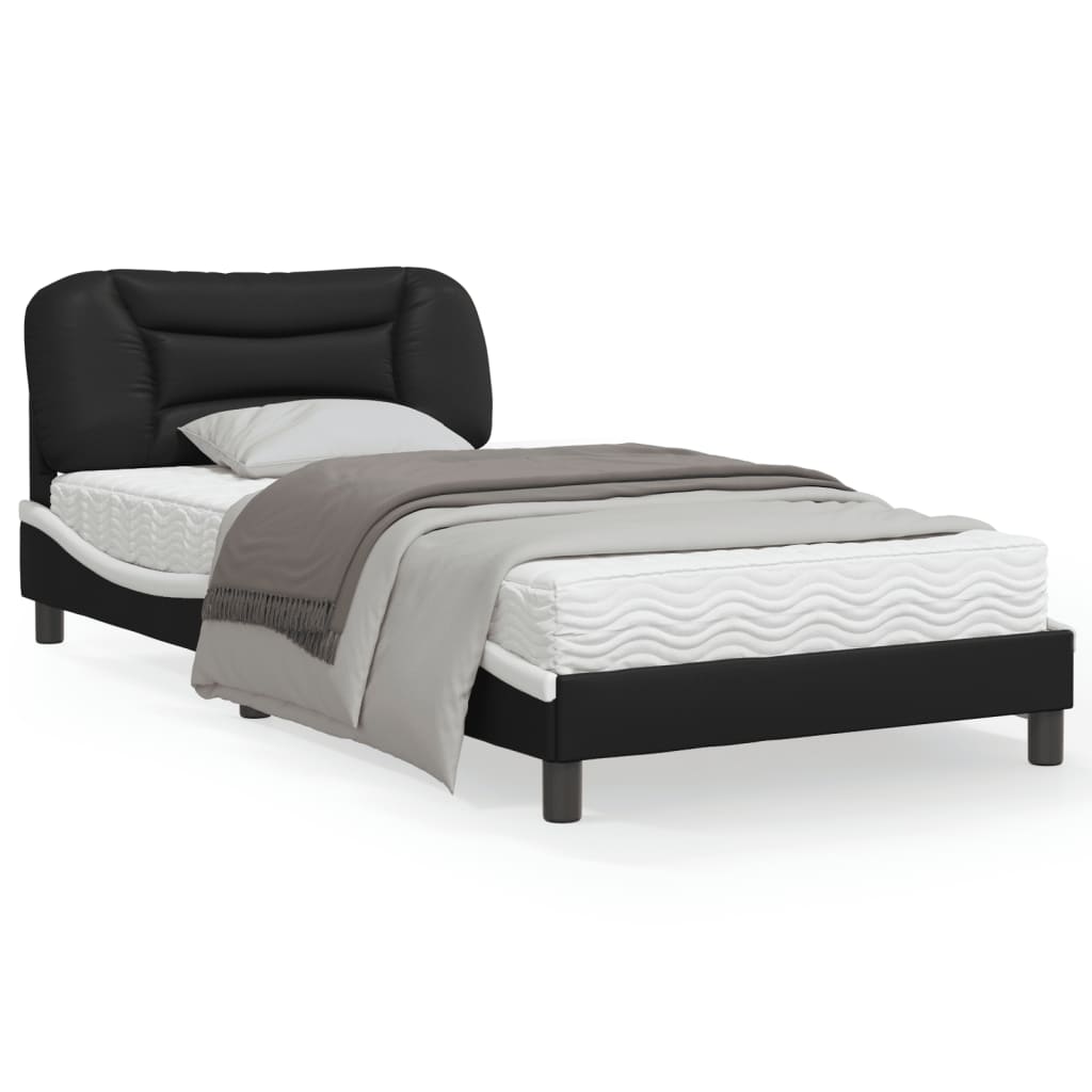 vidaXL Bed Frame with Headboard Mattress Foundation Furniture Faux Leather
