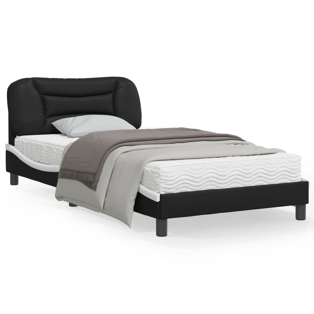 vidaXL Bed Frame with Headboard Mattress Foundation Furniture Faux Leather