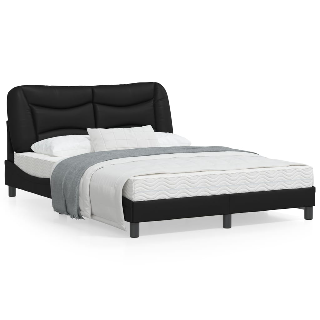 vidaXL Bed Frame with Headboard Mattress Foundation Furniture Faux Leather