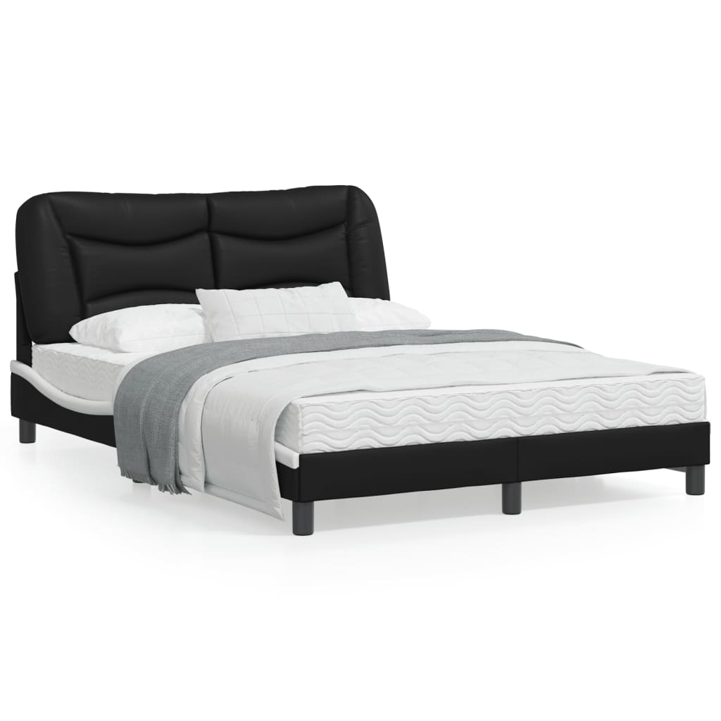 vidaXL Bed Frame with Headboard Mattress Foundation Furniture Faux Leather