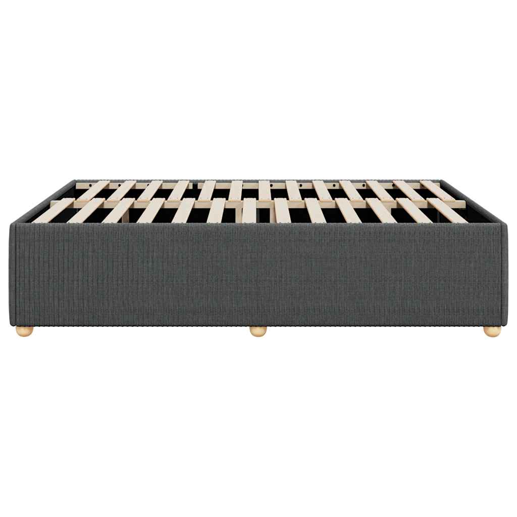 vidaXL Bed Frame Upholstered Box Spring Base Bedroom Furniture Fabric