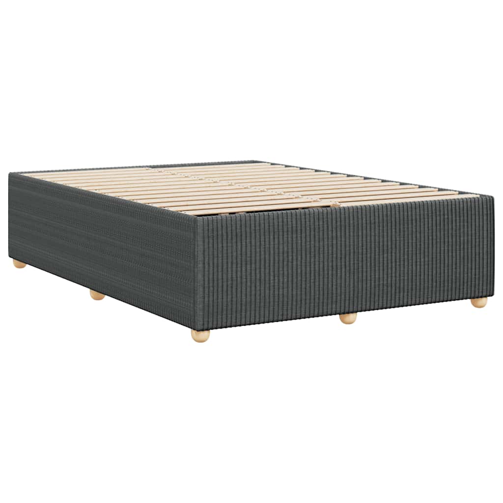 vidaXL Bed Frame Upholstered Box Spring Base Bedroom Furniture Fabric