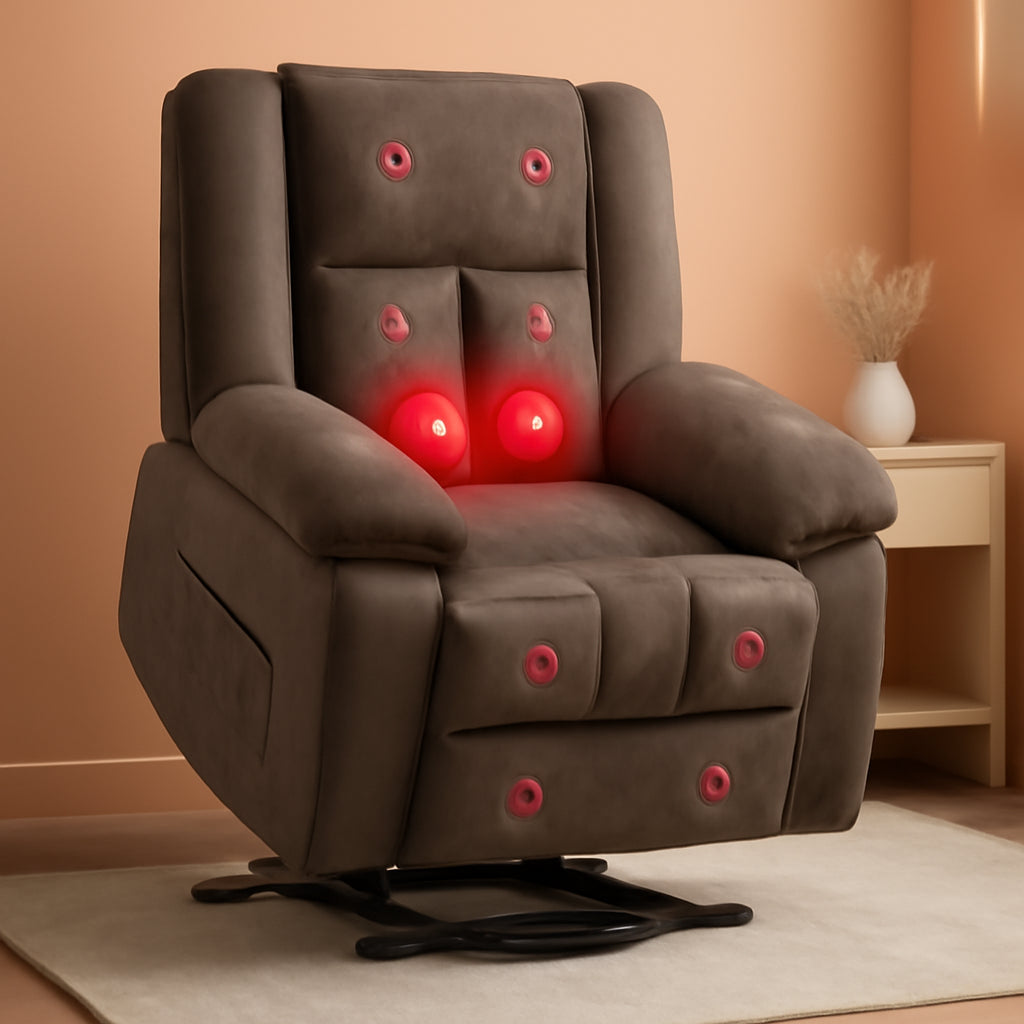 Electric Power Lift Recliner Chair With Massage And Heat