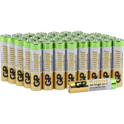Mikroelem Alkáli mangán GP Batteries Super 1.5 V 40 db (030E24AS40-2)