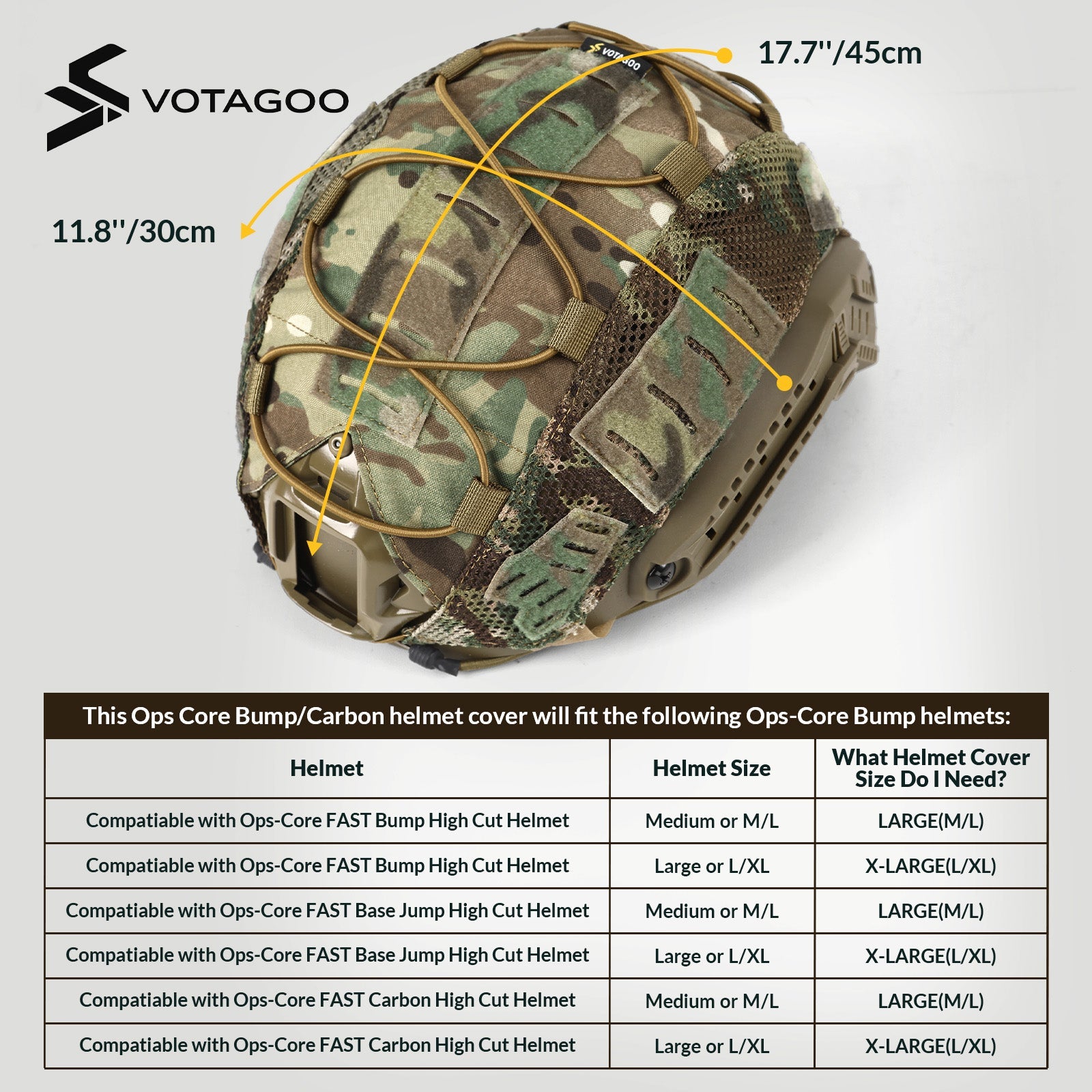 VOTAGOO® Tactical Helmet Cover