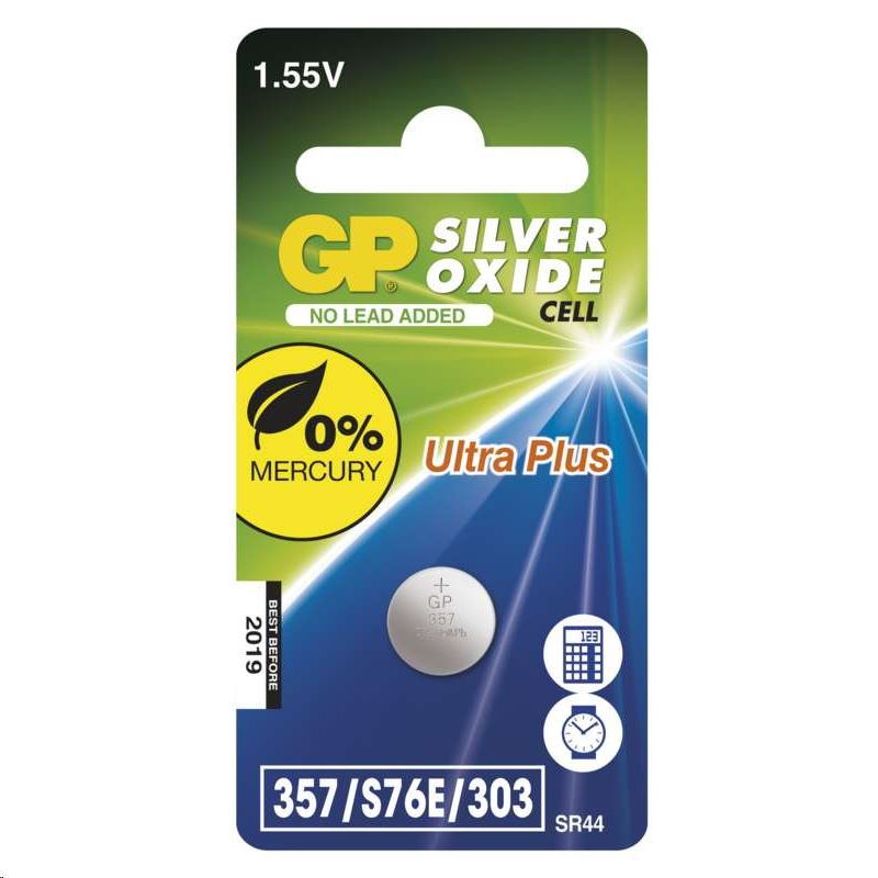 Stříbrná baterie GP Batteries SR44 1 ks (B3357F)