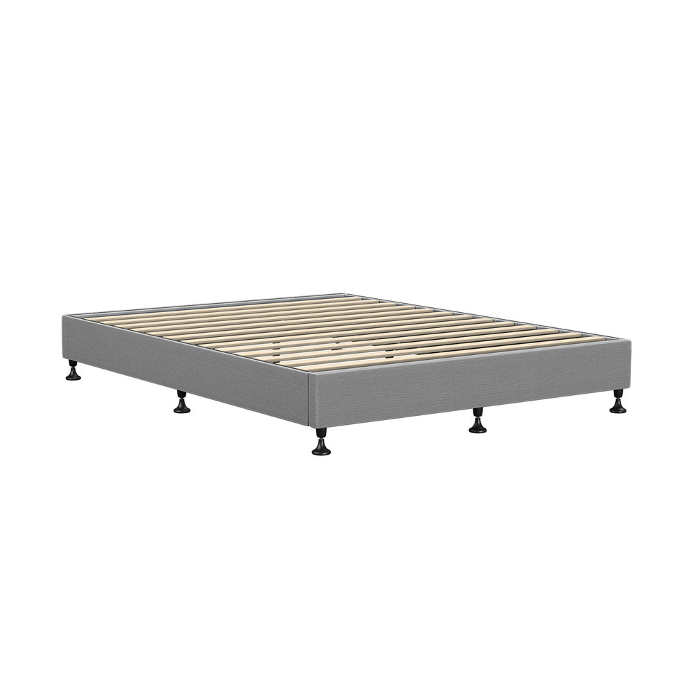 NNEED Bed Frame Queen Size Fabric Grey