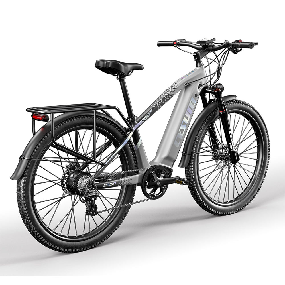 CYSUM Speedy electric mountain bike - 27.5"- Gray color, top speed 25km/h, hydraulic disc brake