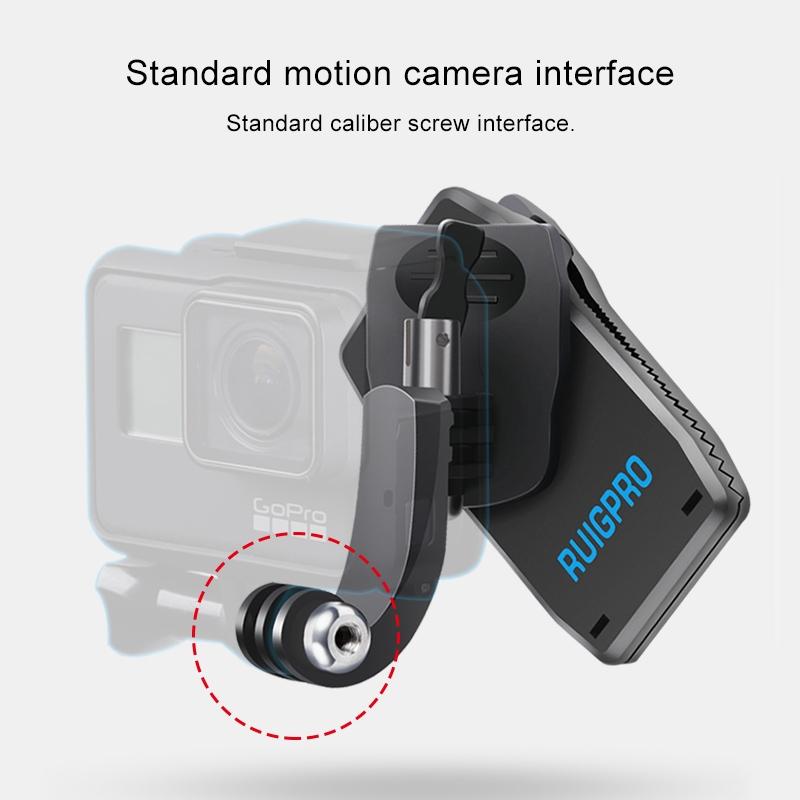 NNEIDS 360 Degree J-Type Backpack Mount For Gopro Dji And Action Cameras