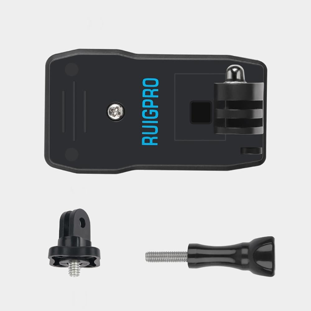 NNEIDS 360 Degree Backpack Mount For Gopro Dji And Other Action Cameras - Rotating Clip Clamp