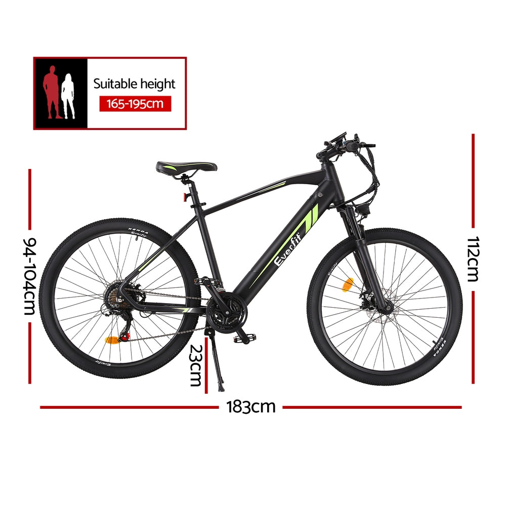 NNEDSZ 27.5 Inch Electric Bike Mountain Bicycle eBike Battery 21 Speed