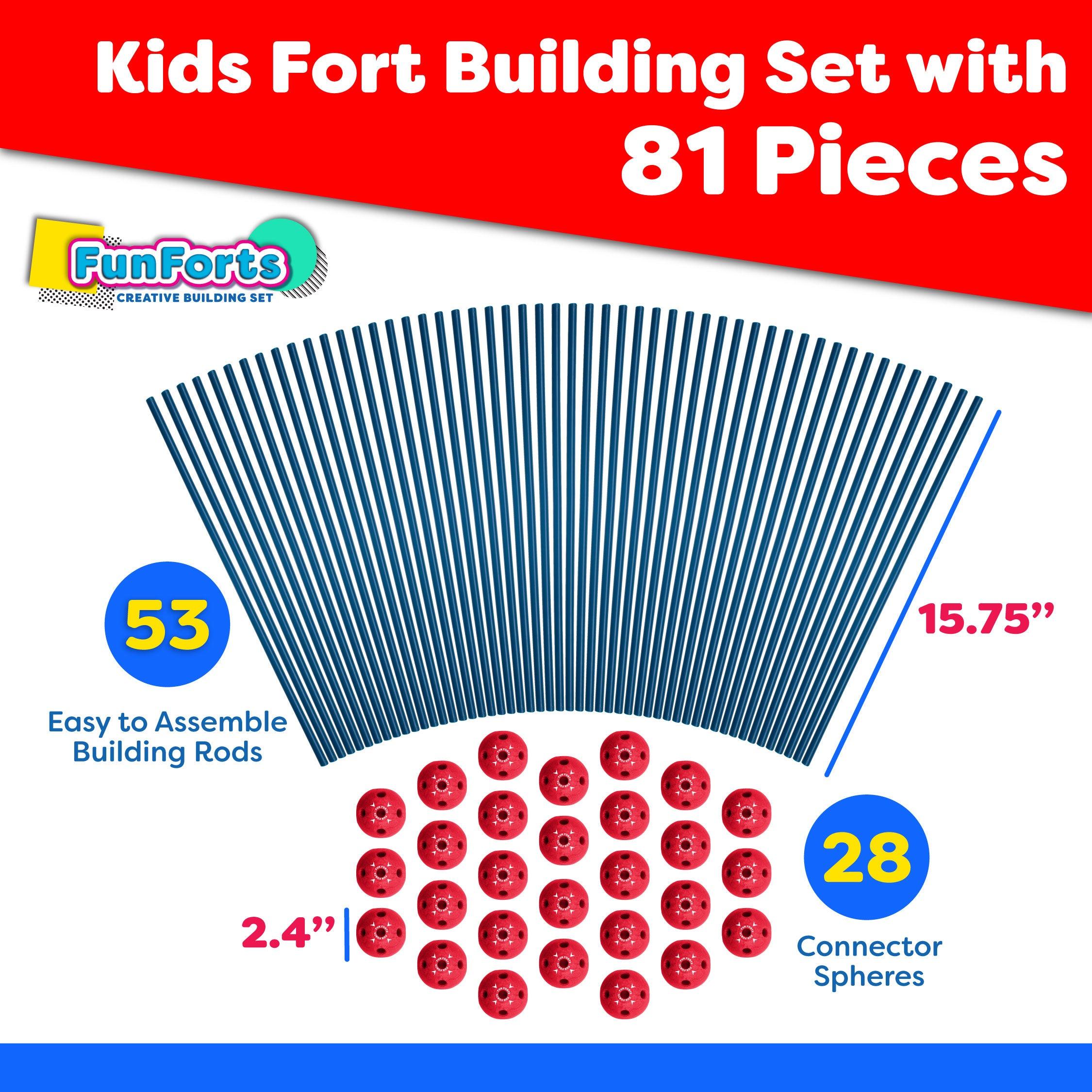Power Your Fun 81pc Fun Forts Kids Tent Version 2