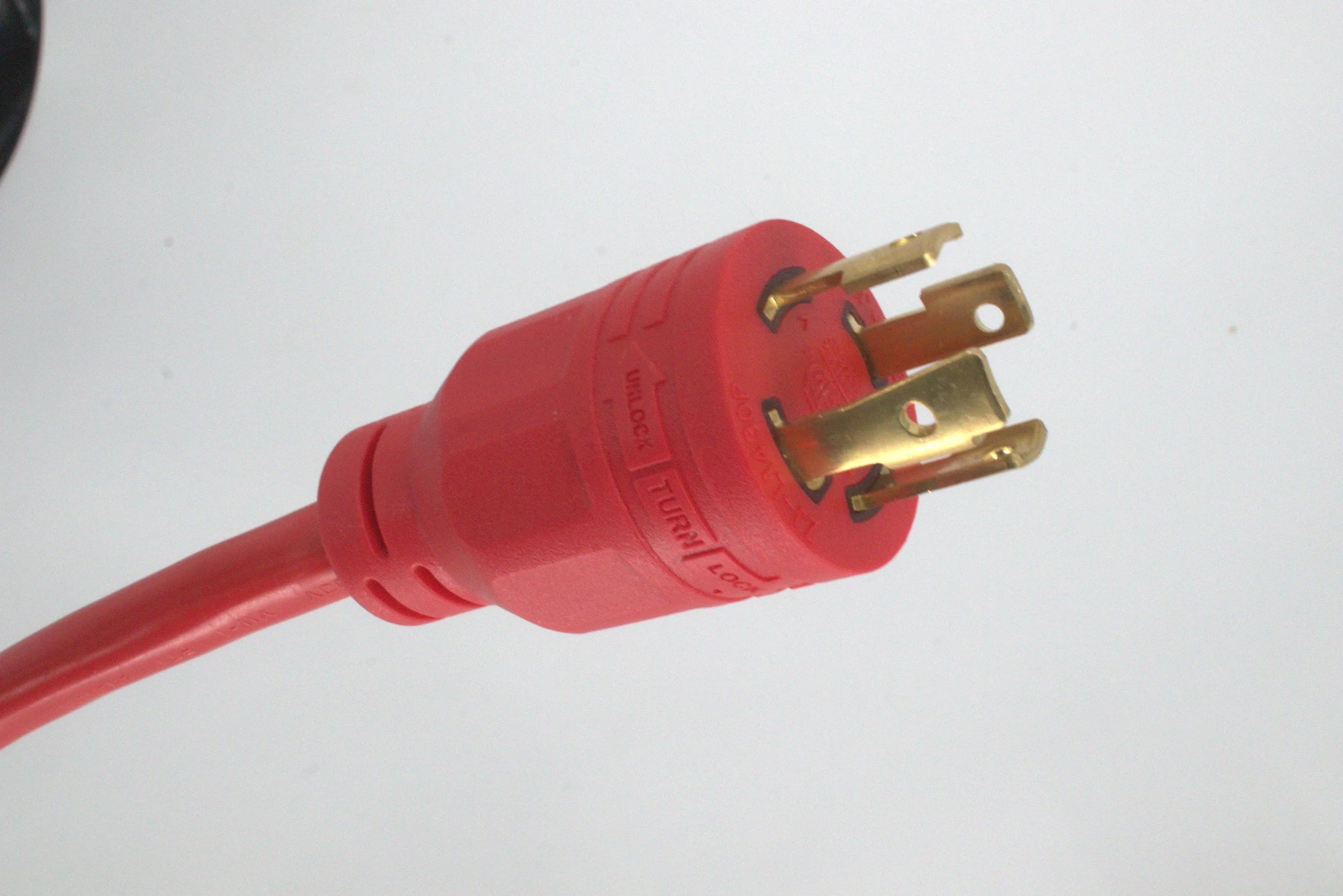 30 Amp Generator Adapter Cord, 4 Prong Twist Lock