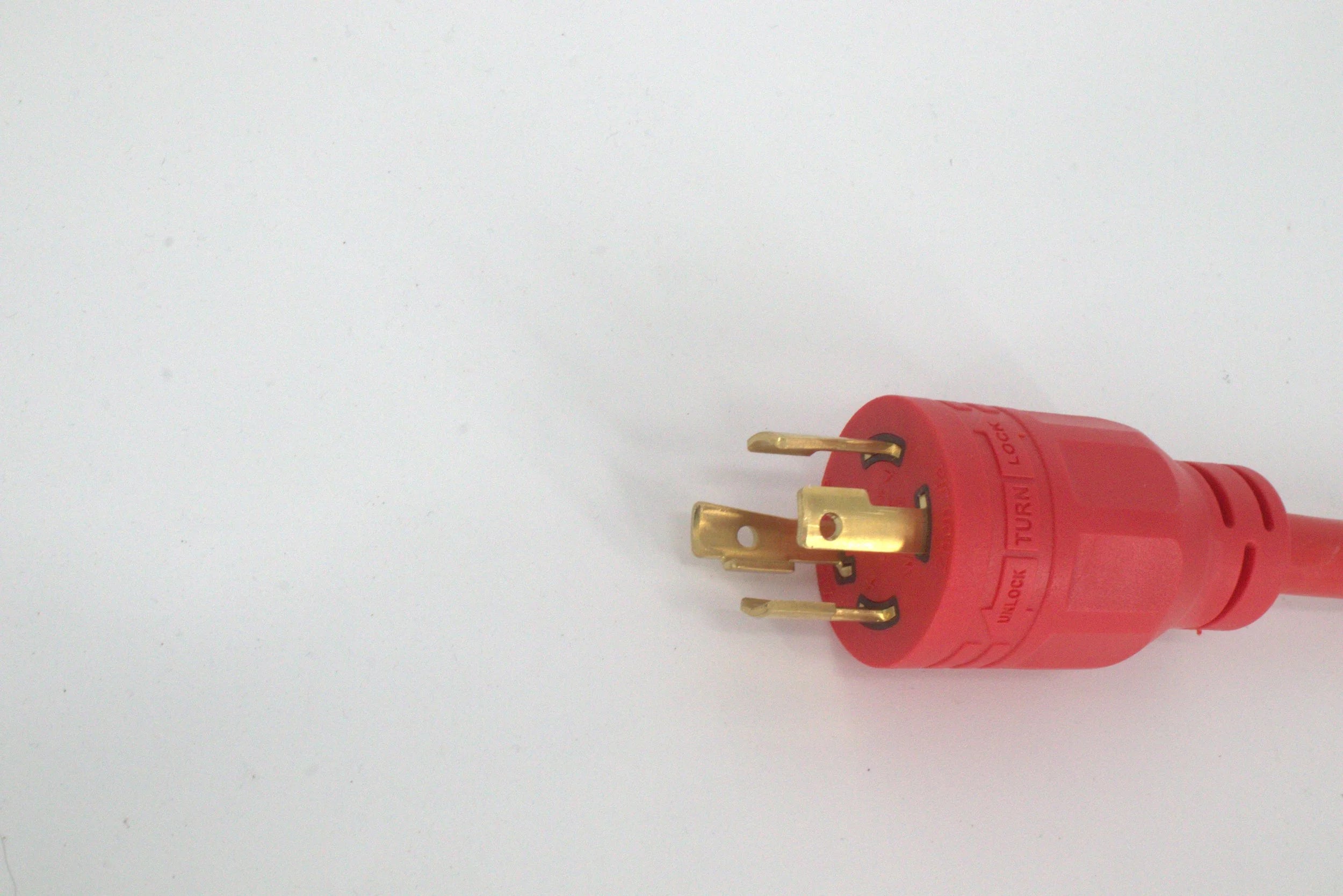 30 Amp Generator Adapter Cord, 4 Prong Twist Lock