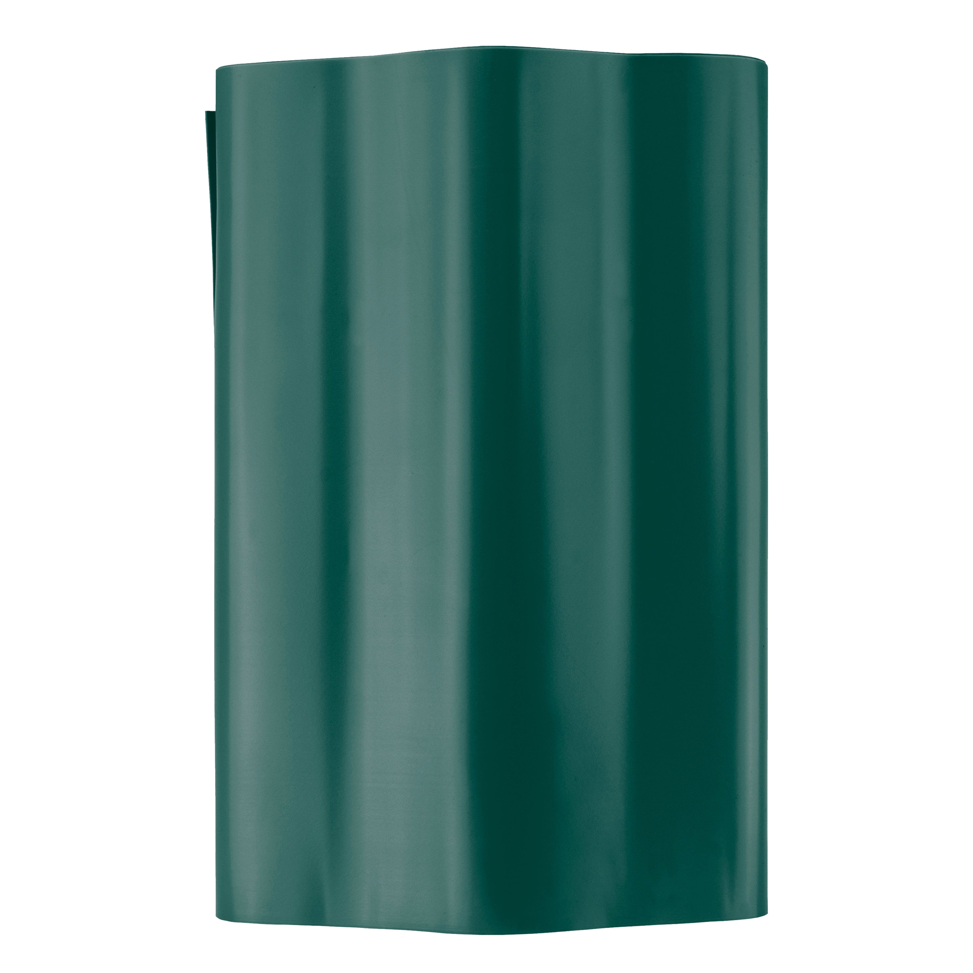 Wavy Plastic Garden Lawn Edging, H=25CM, L=9M, Green