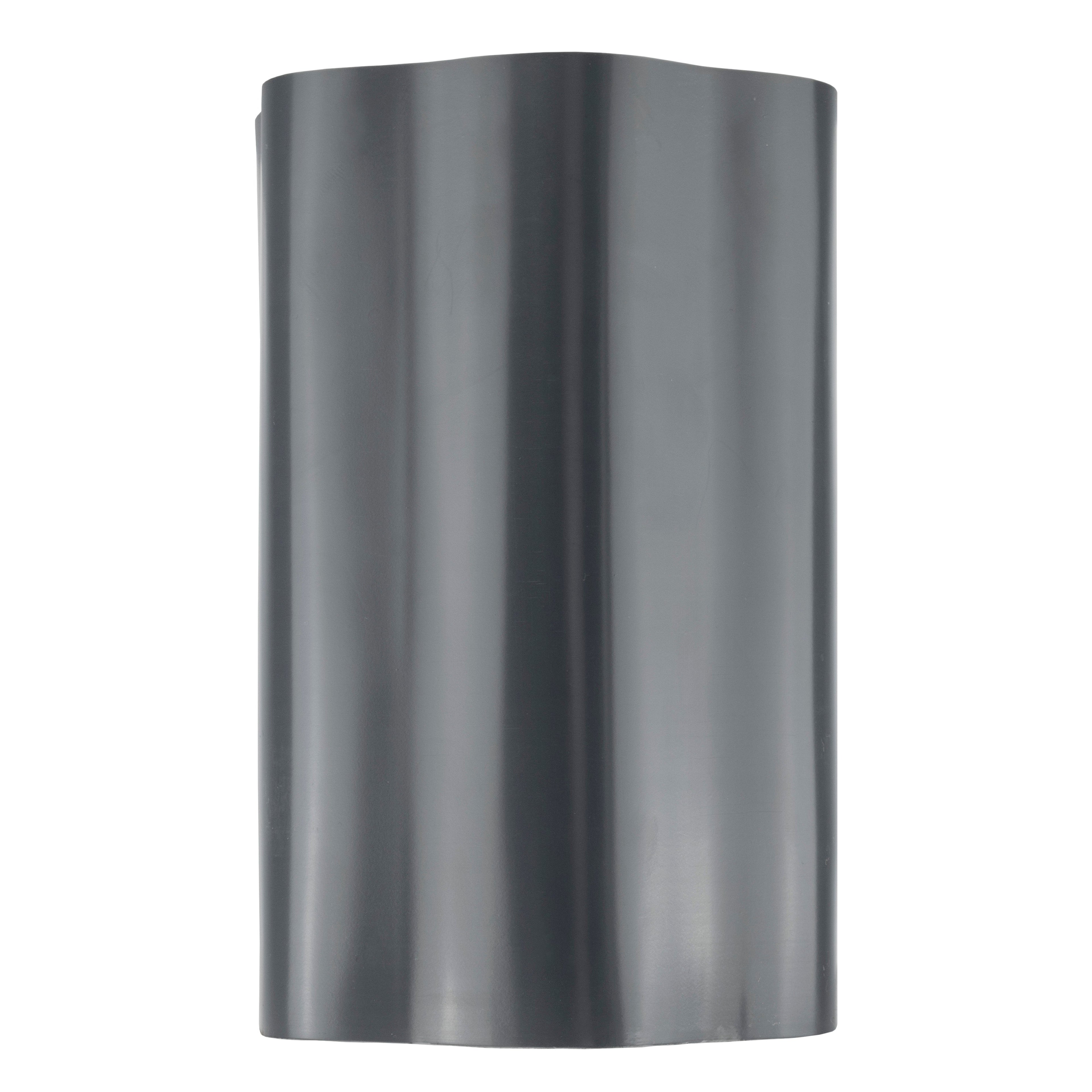 Wavy Plastic Garden Lawn Edging, H=25CM, L=9M, Gray