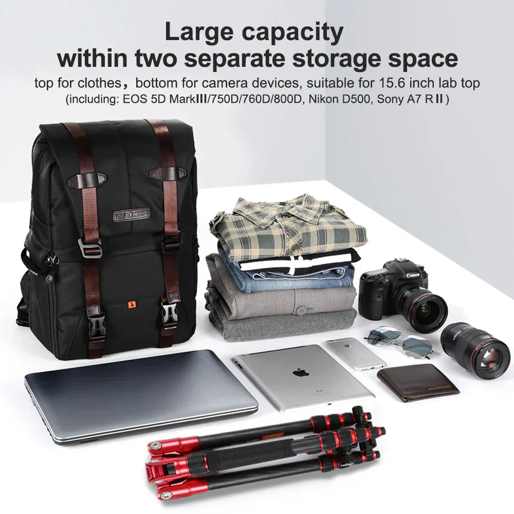 NNEOBA Rainproof Photography Backpack for Cameras