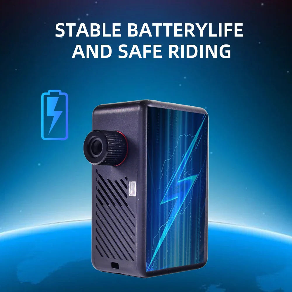 Mini Electric Bike Air Pump 120PSI Pocket-Sized with Digital Display Black