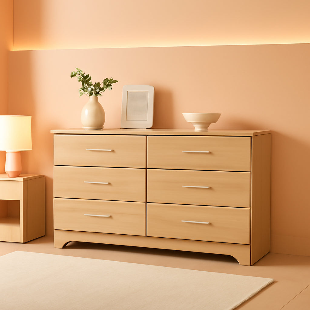 Brookside 6 Drawer Dresser Driftwood Nursery Furniture