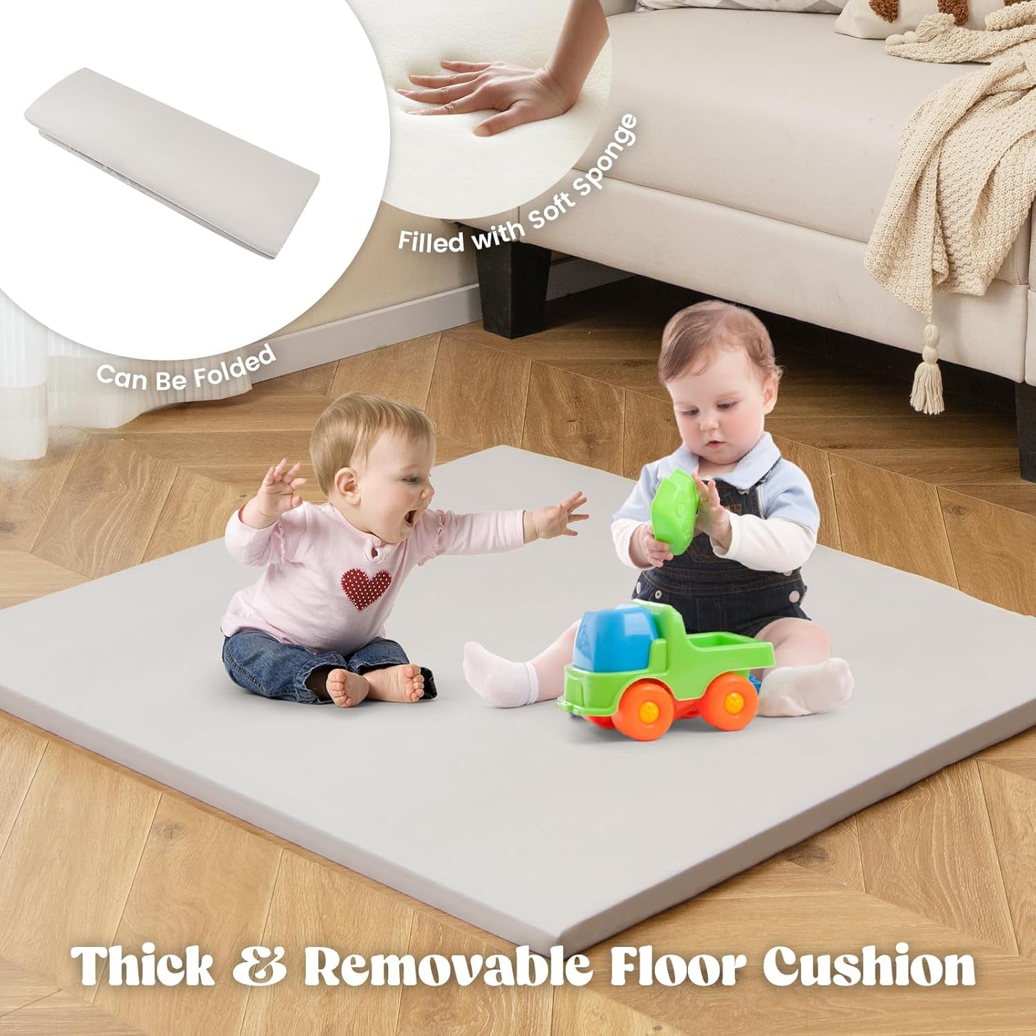 Large Wooden Play Tent With Multifunctional Storage