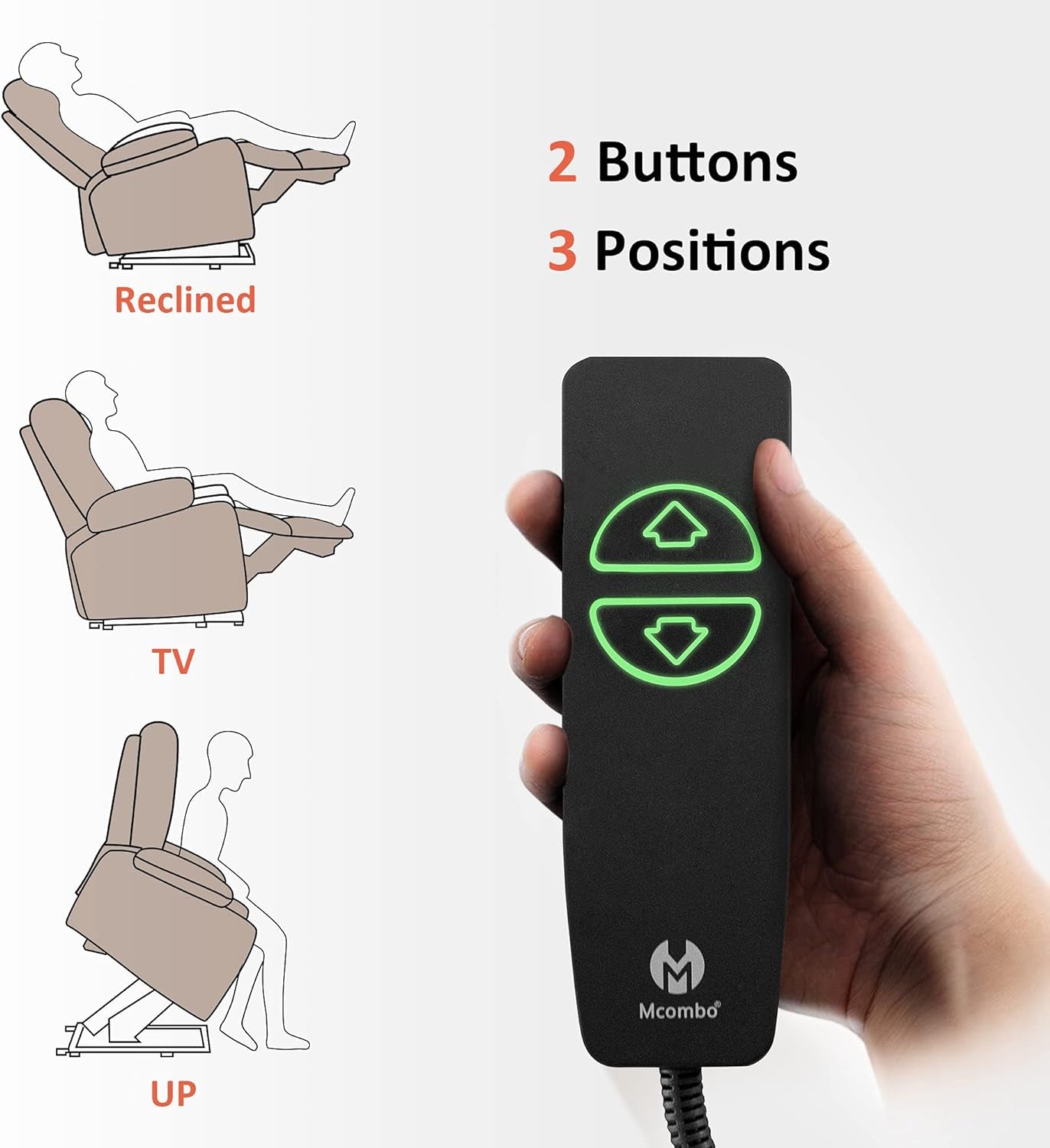 Electric Power Lift Recliner Chair Dark Brown Massage