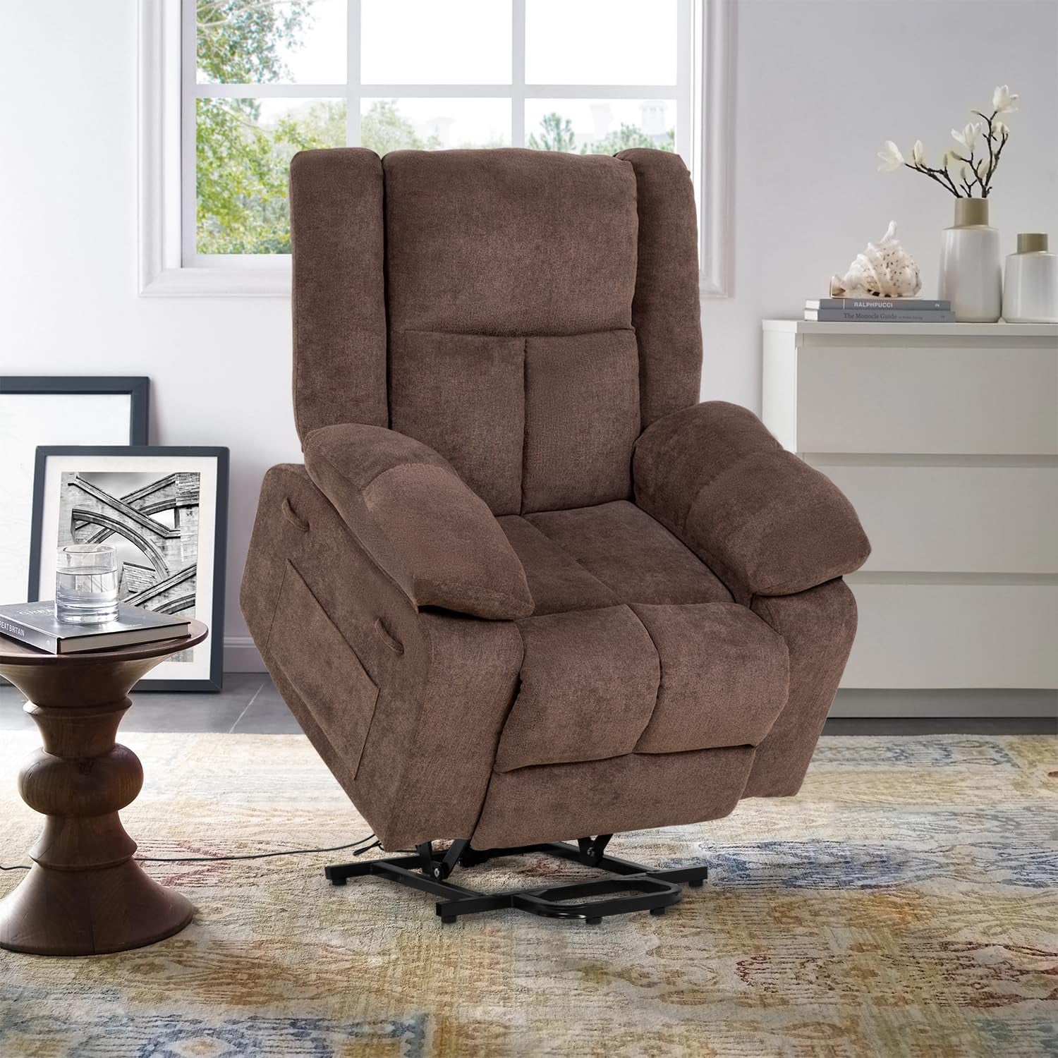 Electric Power Lift Recliner Chair With Massage And Heat