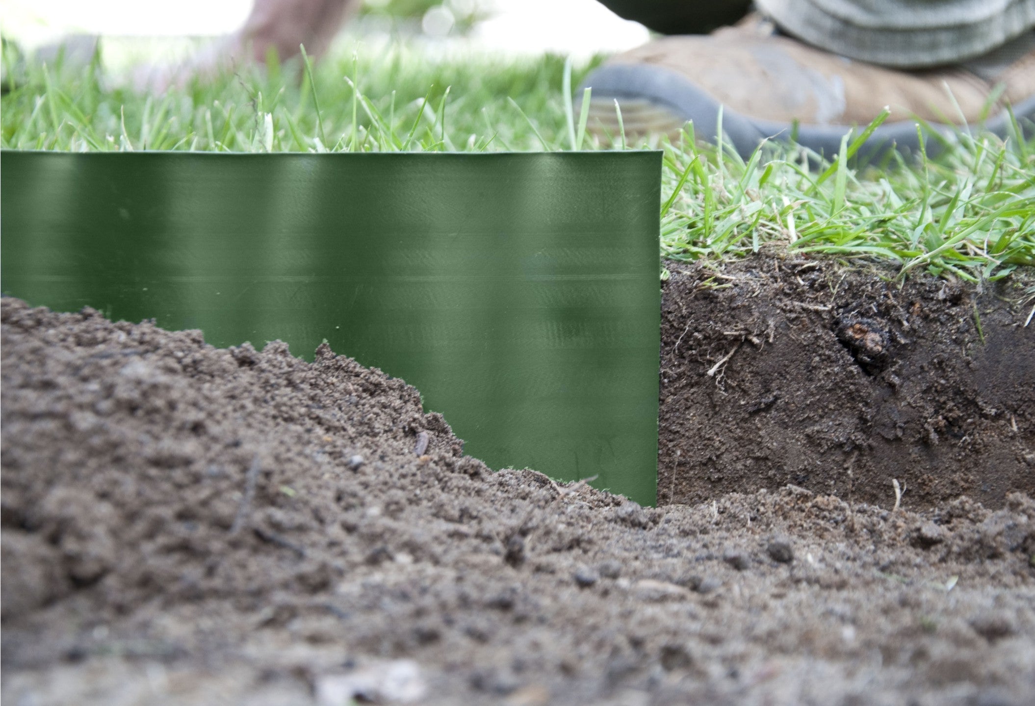 Wavy Plastic Garden Lawn Edging, H=10CM, L=9M, Green