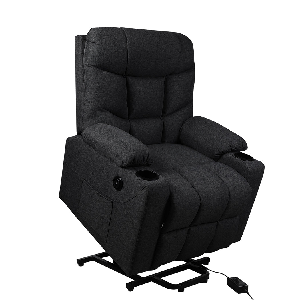 Levede Recliner Chair Electric Lift Black