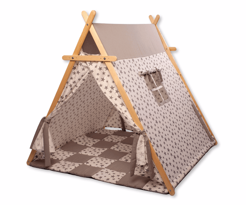 Play Tent and Play Mat / White Stars