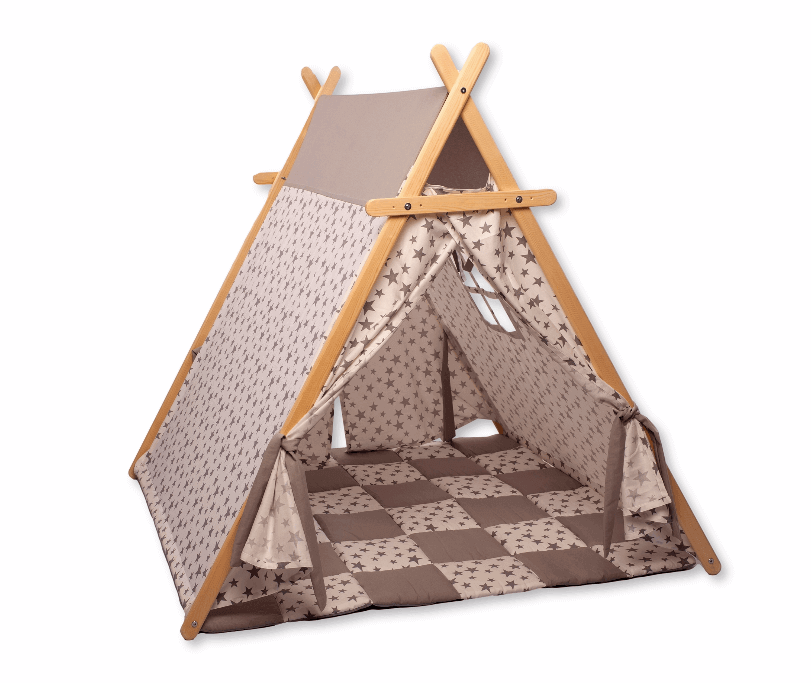 Play Tent and Play Mat / White Stars